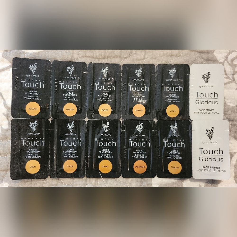 Younique Mineral Touch Foundation Sample Set with Face Primer